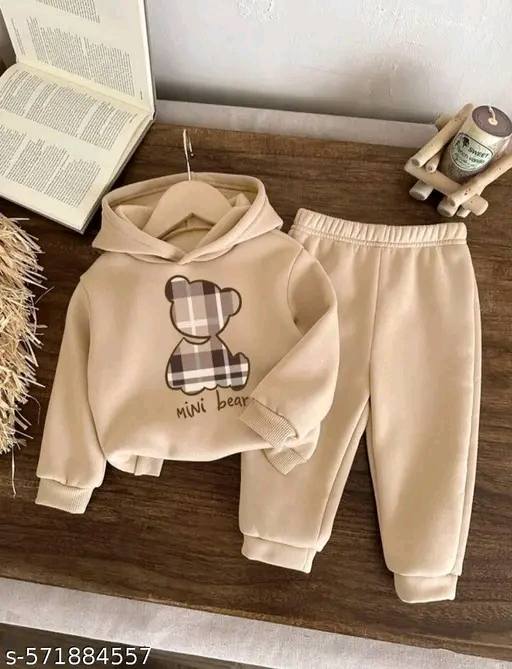 Mini Bear Printed Kids Winter Suit