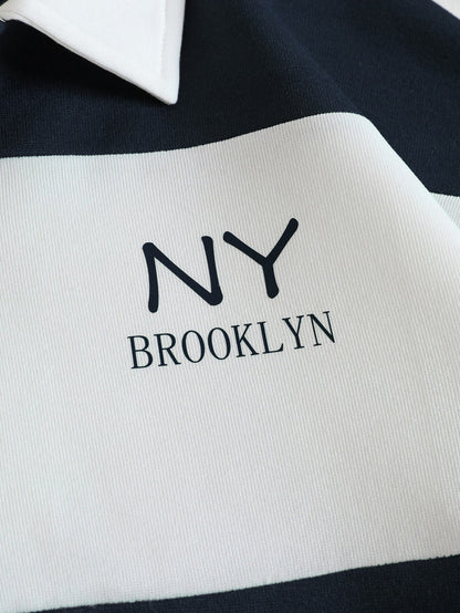 Winter Brooklyn Letter Sweatshirt For Women