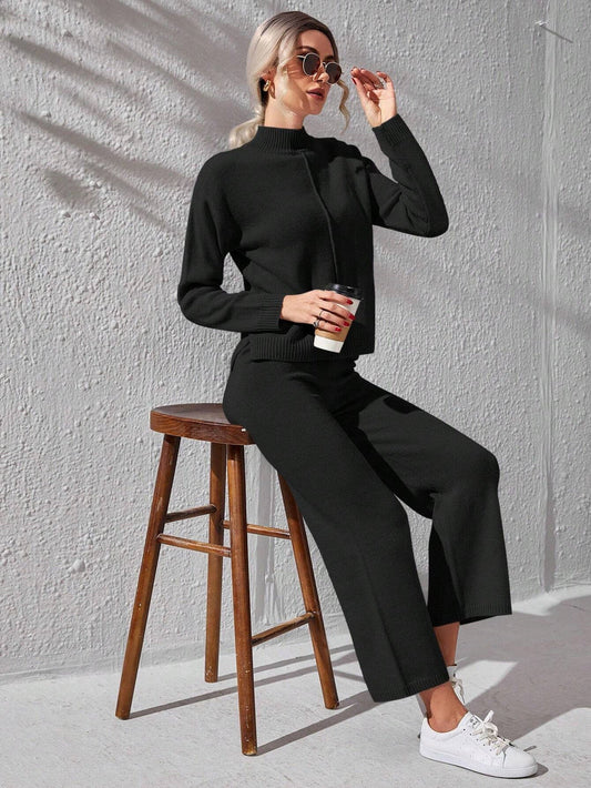 Winter Black Basic Co-Ord Set
