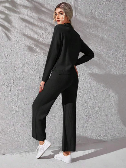 Winter Black Basic Co-Ord Set