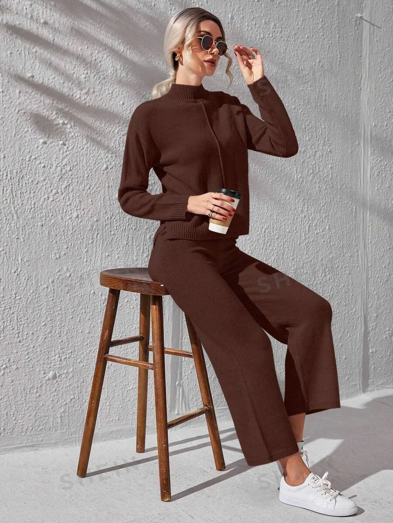 Winter Brown Basic Co-Ord Set