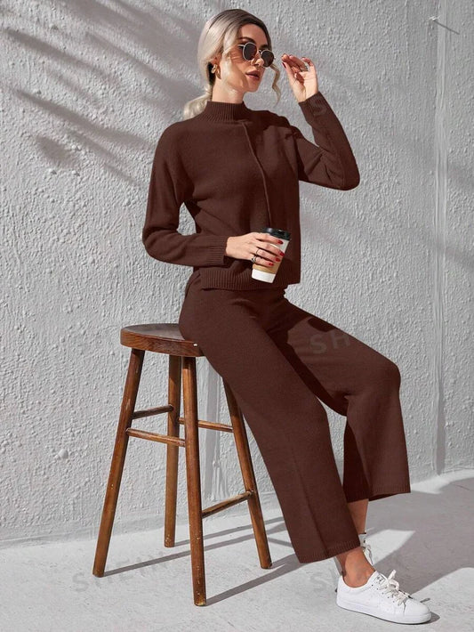 Winter Brown Basic Co-Ord Set