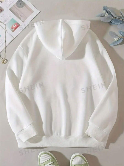 Pink Butterfly Printed Zipper Hoodie For Women