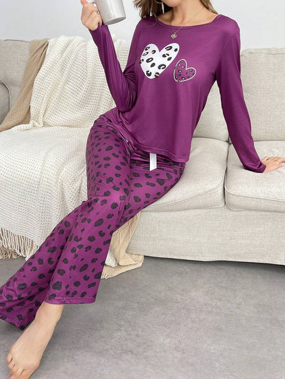 Leopard Skin Printed Night Suit