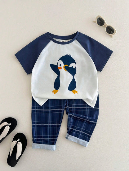 Penguin Half Sleeve Kids Suit