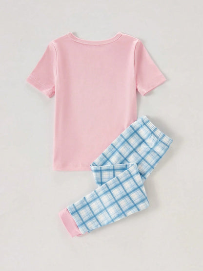 Moon & Cloud Printed Half Sleeve Kids Suit