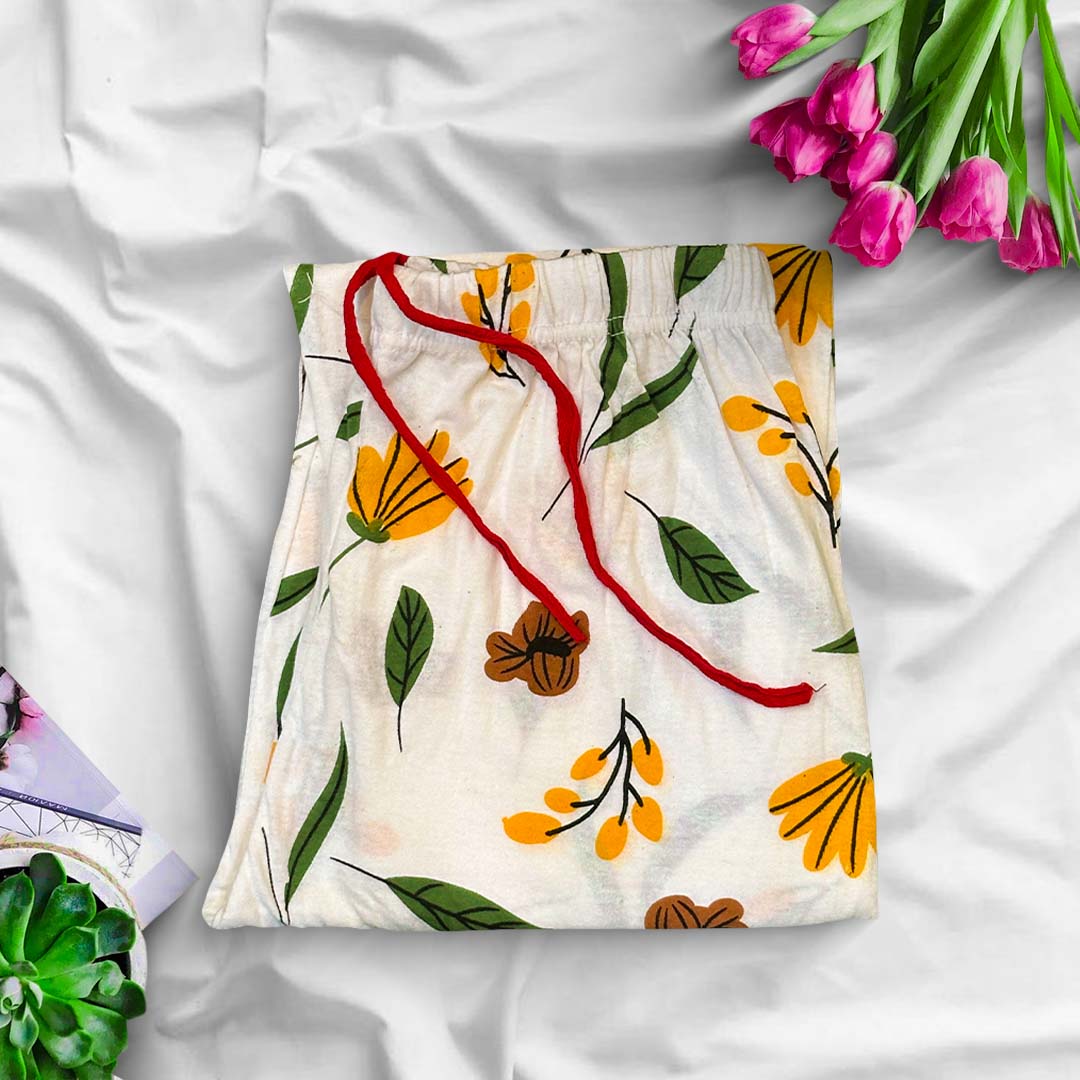 Trouser - Yellow Flower Pocket