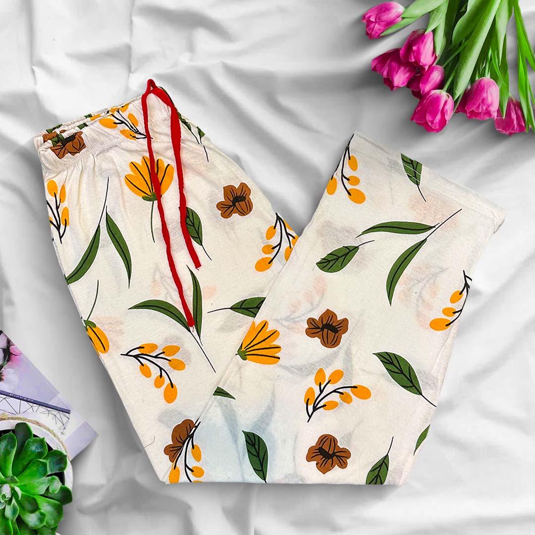 Trouser - Yellow Flower Pocket