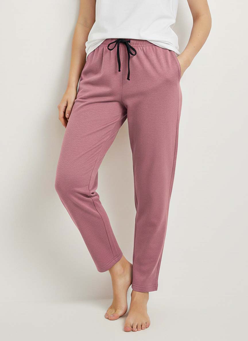 Winter Trouser - Radish Pink Flower Co Ord