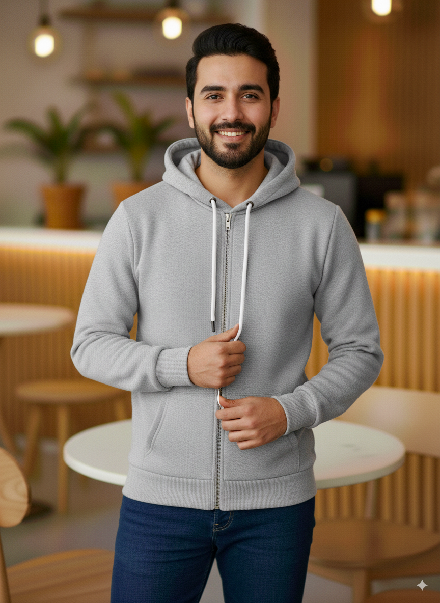 Winter Zipper Hoodie For Men