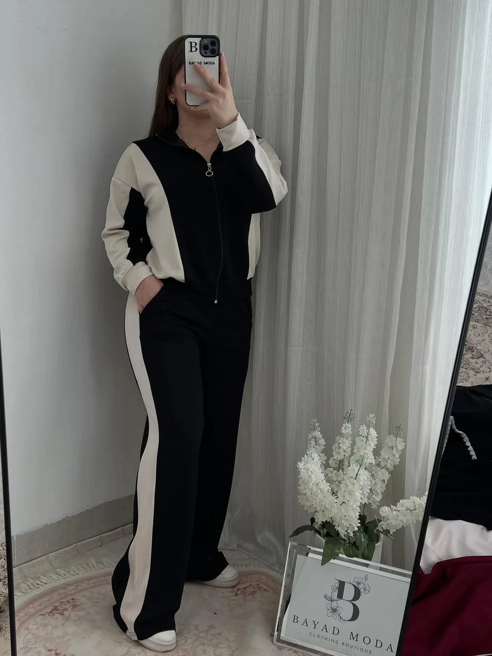 Winter Contrast Panel 2 PC Co-Ord Set