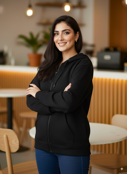 Winter Zipper Hoodie For Women