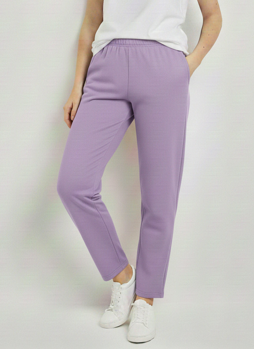 Winter Trouser - Purple Flower Co Ord