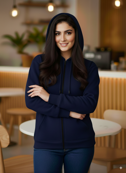 Winter Zipper Hoodie For Women