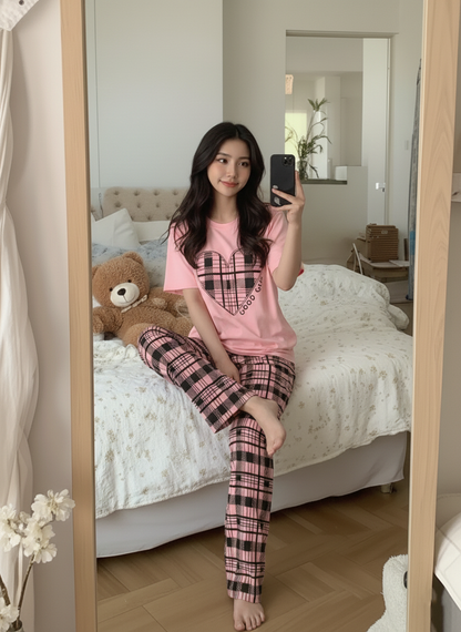 Good Girl Printed Half Sleeve Night Suit (7-16 Years)