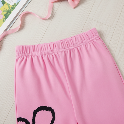 Flower Petals Half Sleeve Kids Suit