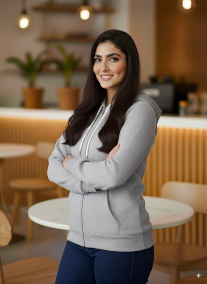 Winter Zipper Hoodie For Women