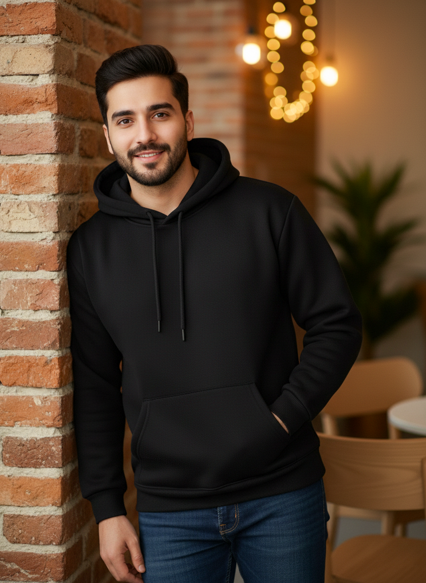 Winter Basic Hoodie For Men