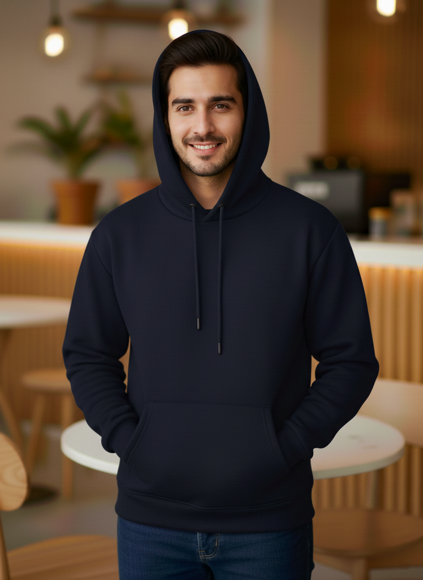 Winter Basic Hoodie For Men