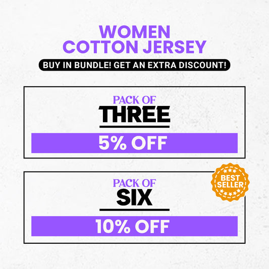 Women Cotton Jersey Bundle (Extra Discount)