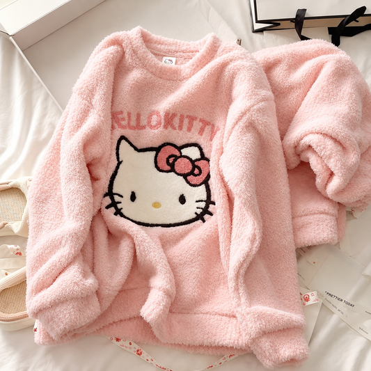 Winter Premium Fleece Happy Panda Printed Night Suit