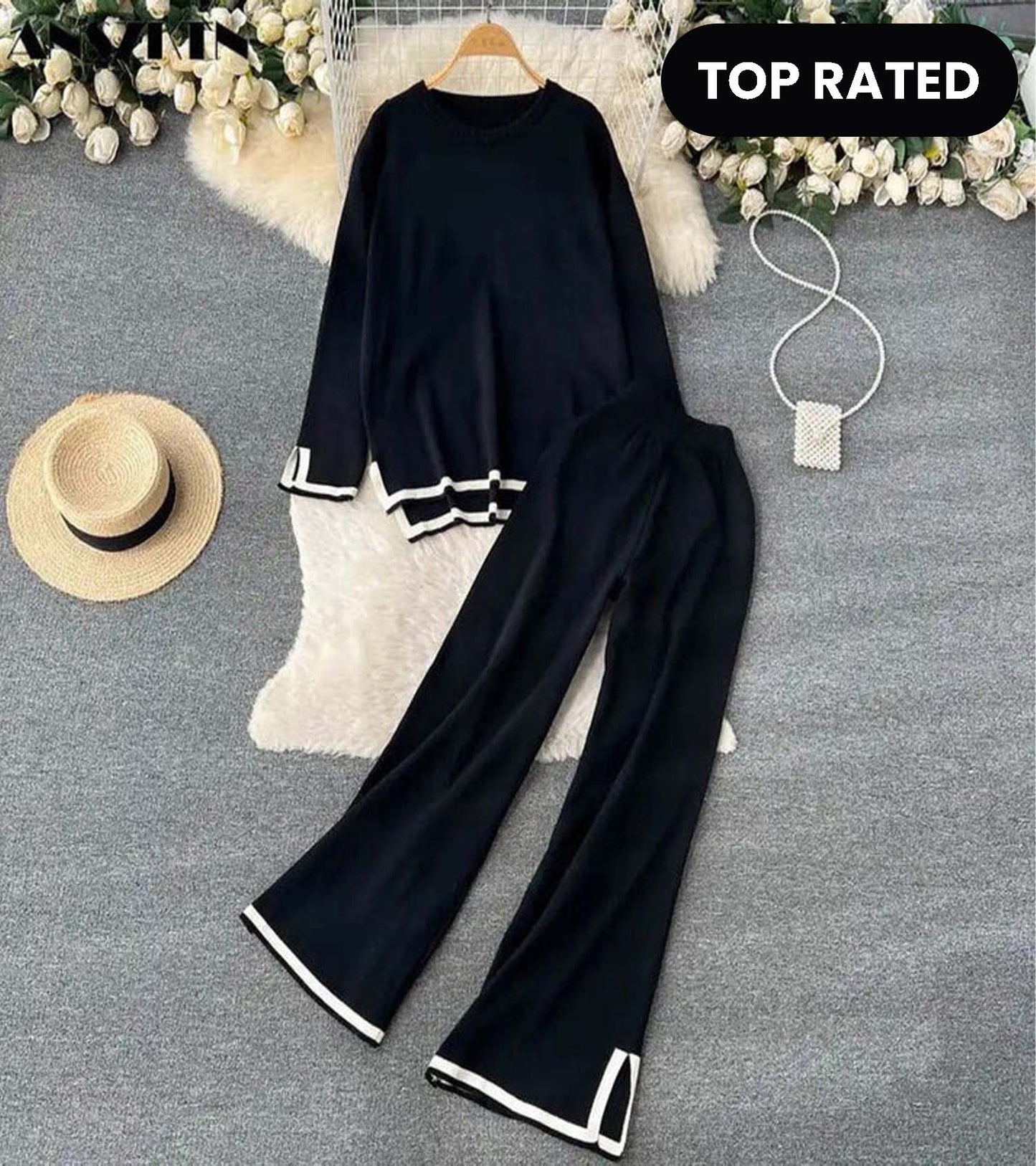 Winter Full Sleeve With Plazzo 2 PCs Co-Ord Set