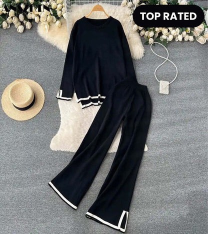 Winter Full Sleeve With Plazzo 2 PCs Co-Ord Set