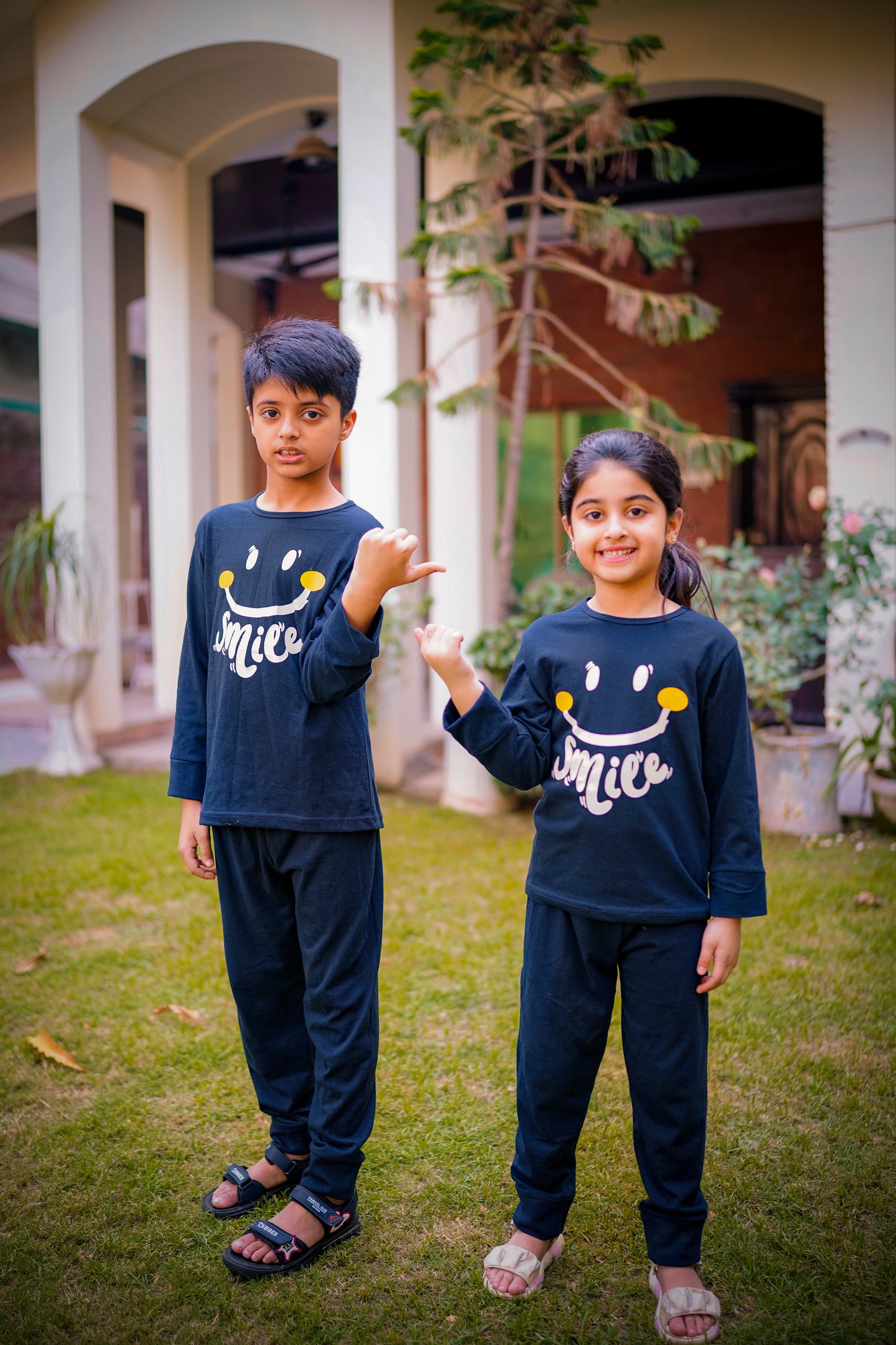 Navy Blue Smiley Kids Suit (Each)