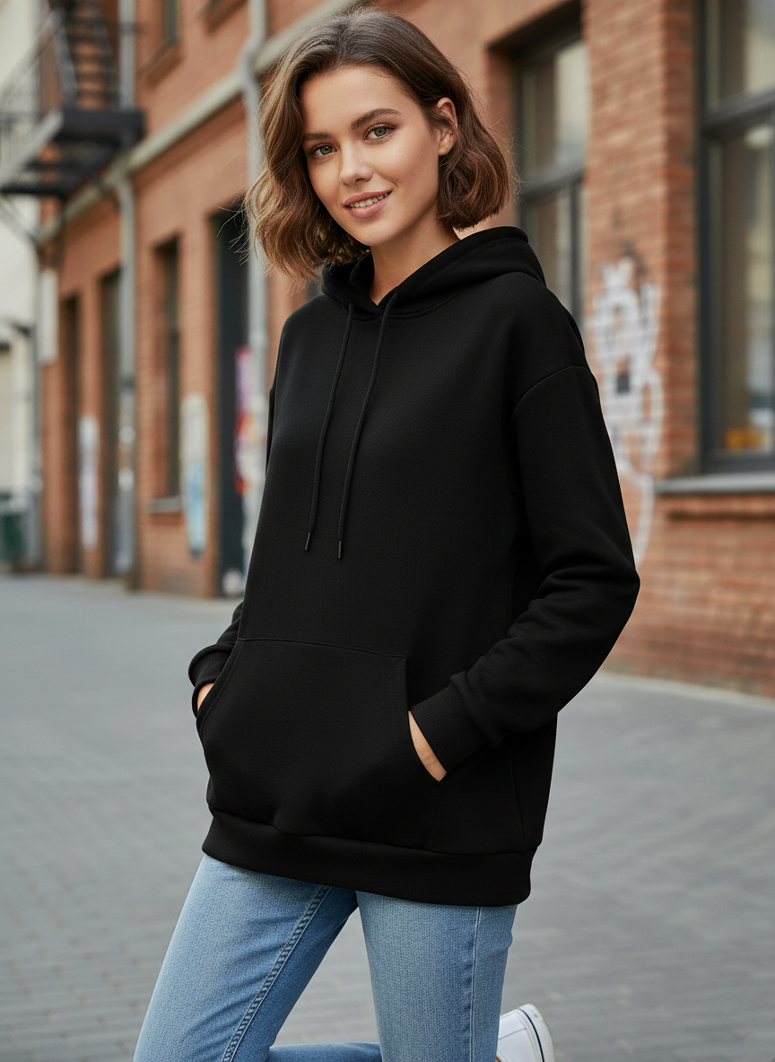 Winter Basic Hoodie For Women