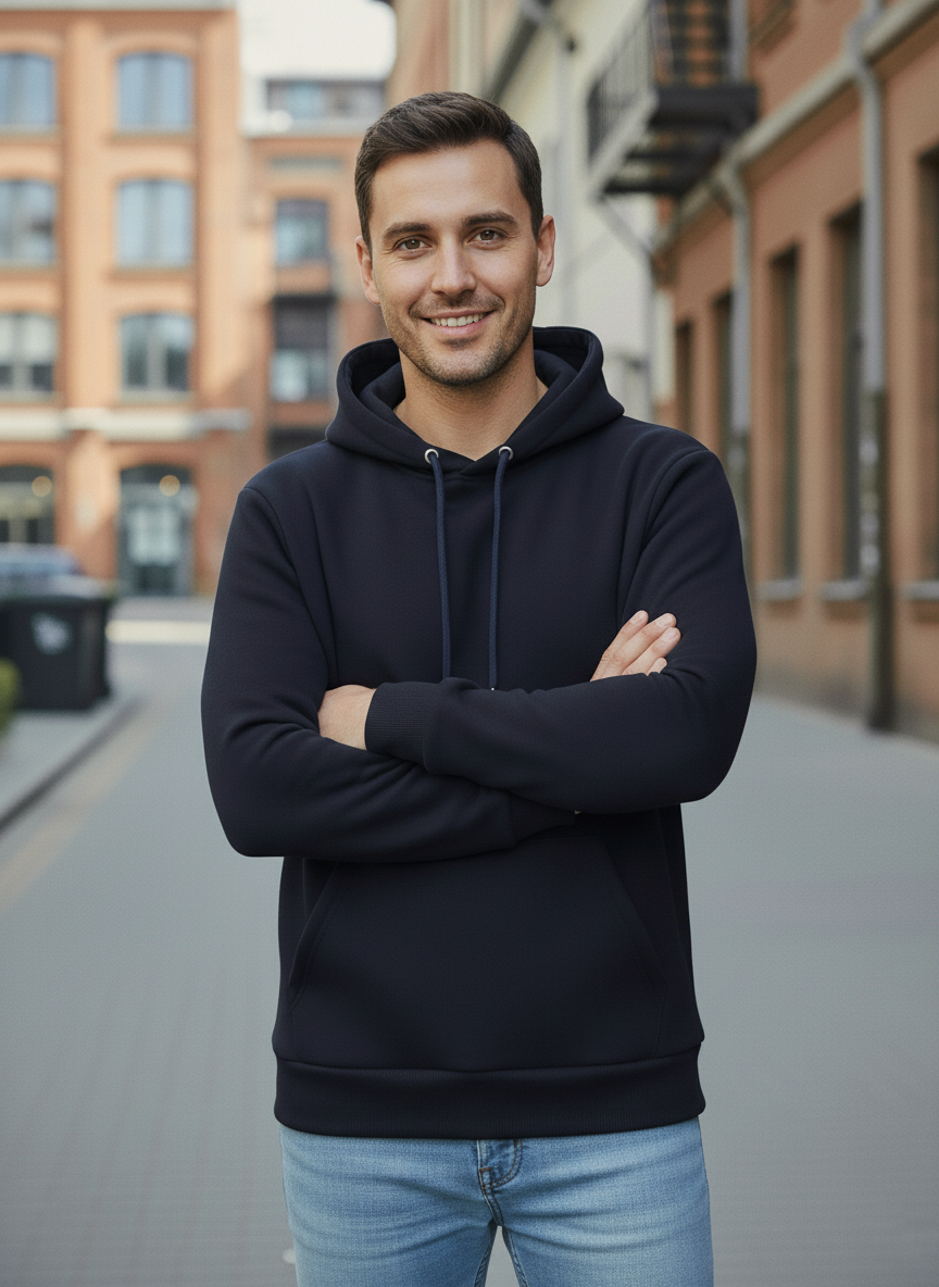 Winter Basic Hoodie For Men