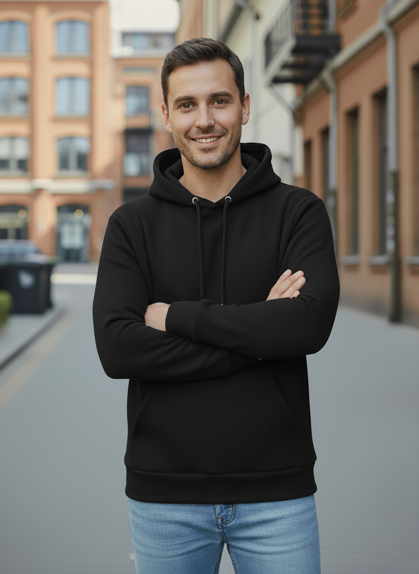 Winter Basic Hoodie For Men