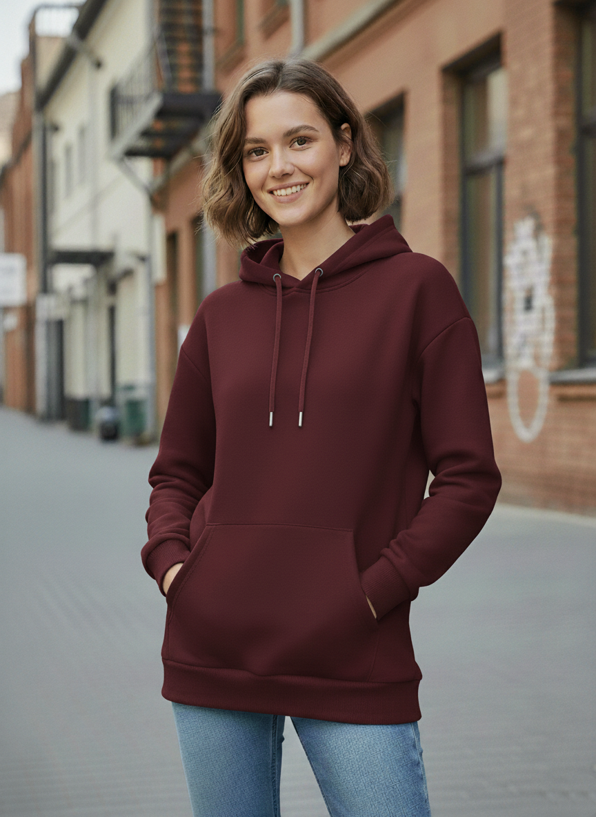 Winter Basic Hoodie For Women