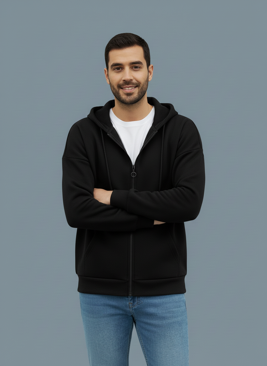 Winter Zipper Hoodie For Men