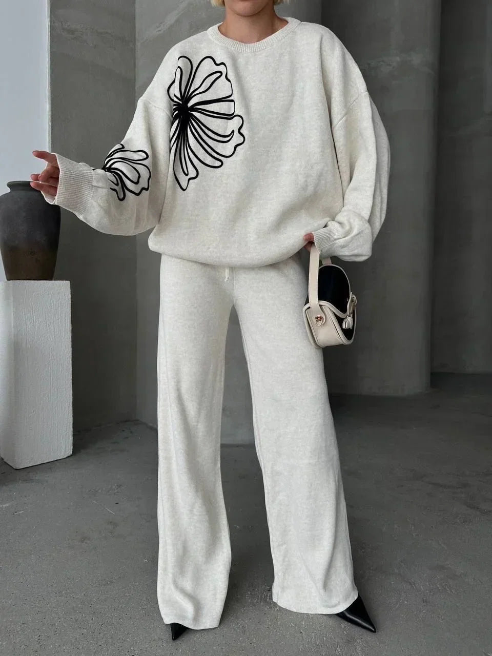 Winter Flower 2 PC Co-Ord Set