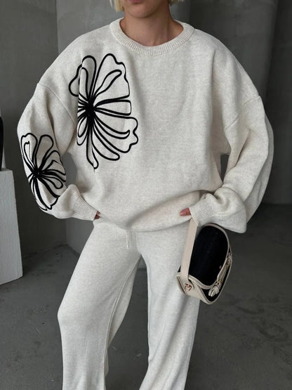 Winter Flower 2 PC Co-Ord Set