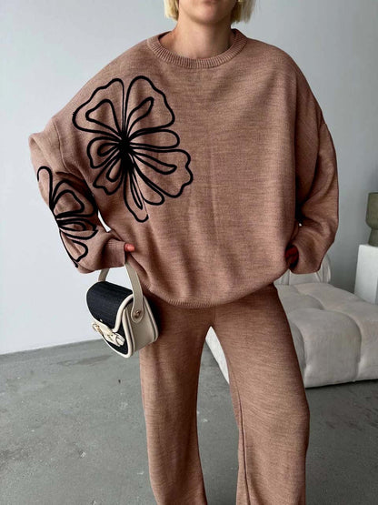 Winter Flower 2 PC Co-Ord Set