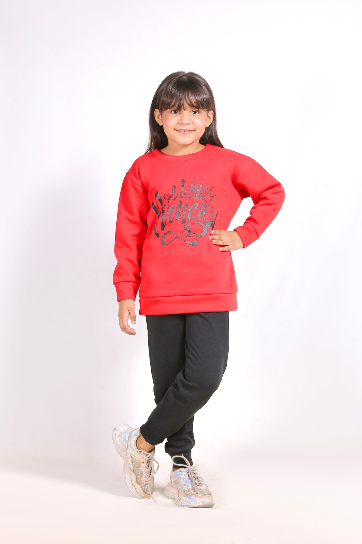 Red Little Princess Printed Kids Winter Suit (Each)