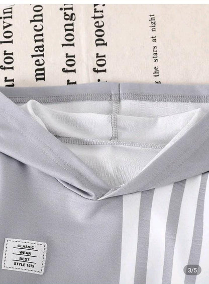 Grey Liner Printed Kids Winter Suit (Each)