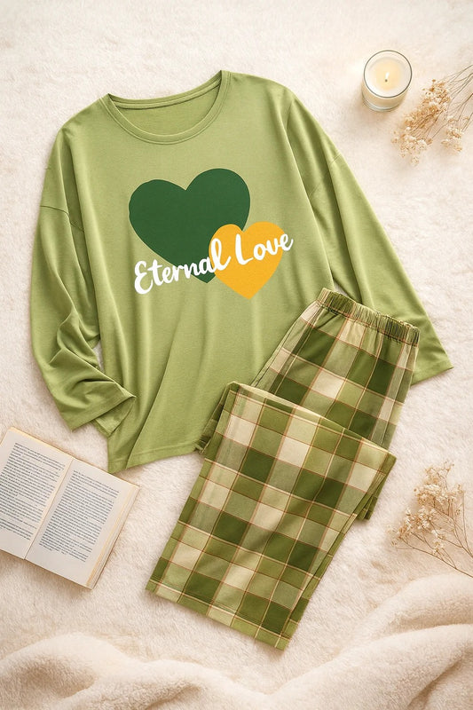 Extarnal Love Printed Night Suit