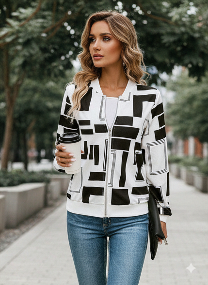 Winter Urban Gridlock Bomber Jacket For Women