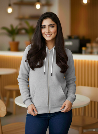 Winter Zipper Hoodie For Women