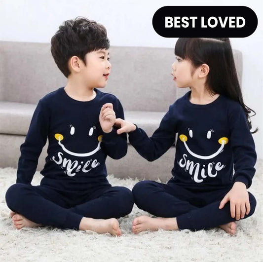 Navy Blue Smiley Kids Suit (Each)
