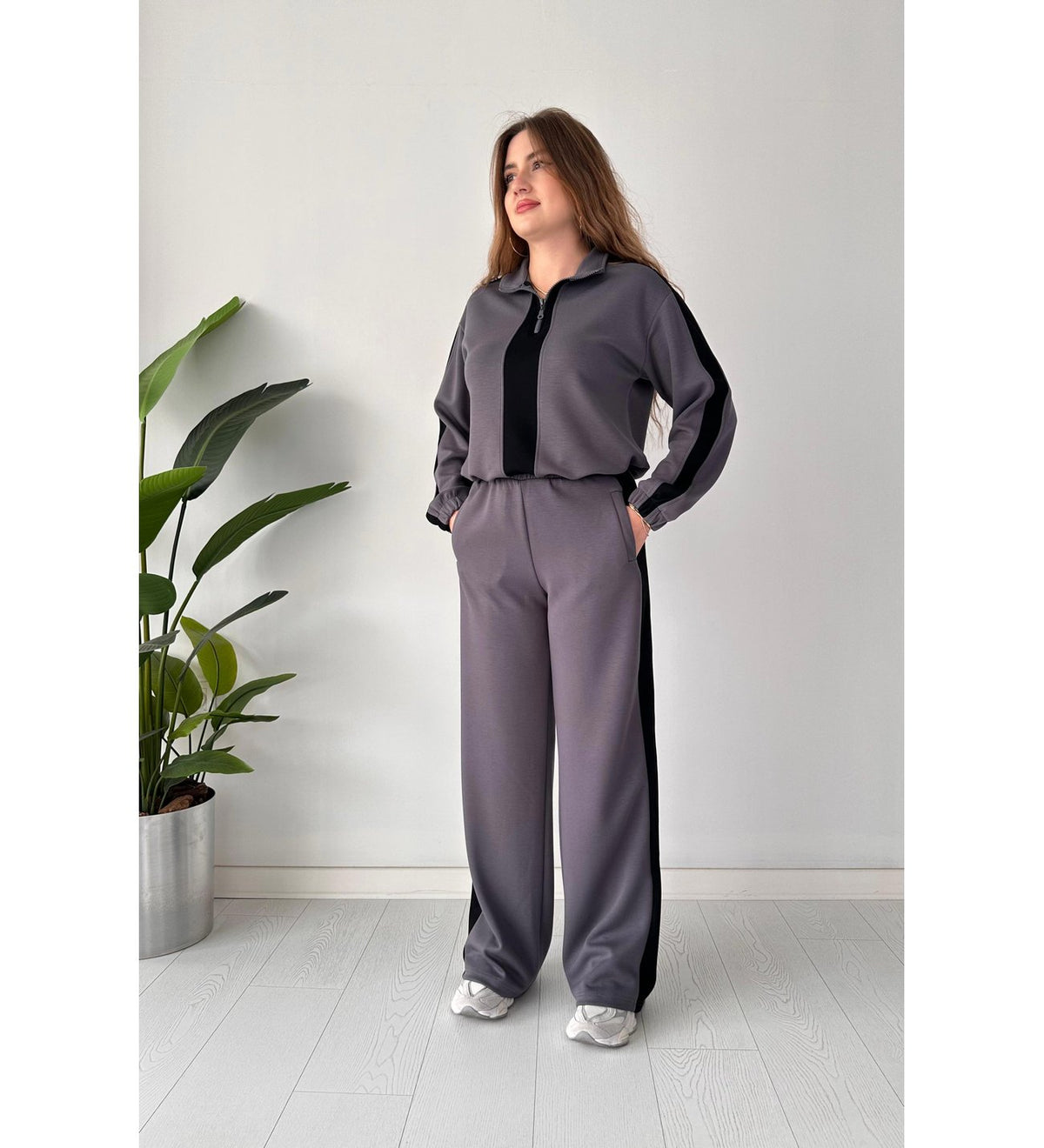 Winter Zipper Panel 2 PC Co-Ord Set