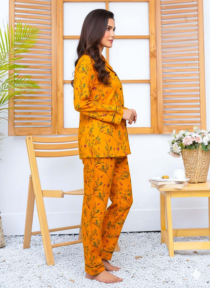 Imported Linen Printed Warm Glow PJ Set-LP9