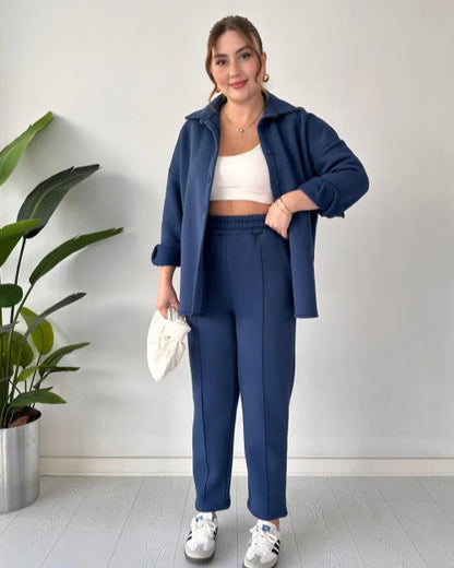 Winter Button Style 2 PC Co-Ord Set