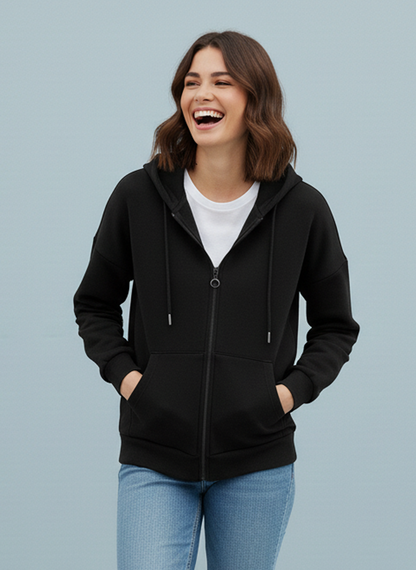 Winter Zipper Hoodie For Women
