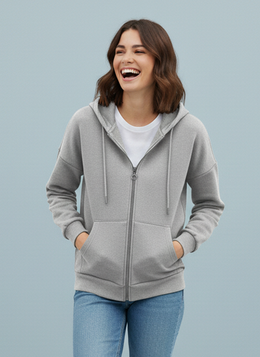 Winter Zipper Hoodie For Women