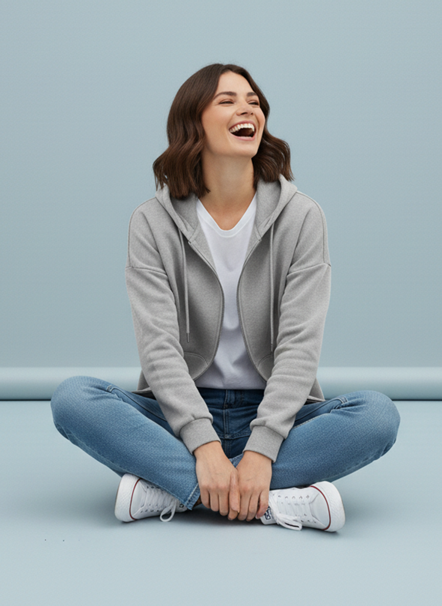 Winter Zipper Hoodie For Women