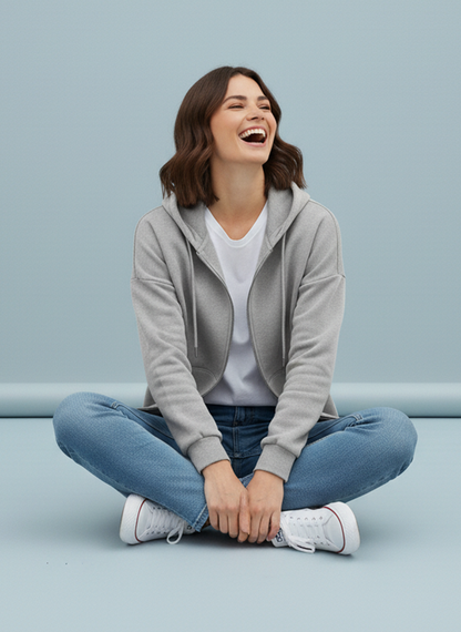Winter Zipper Hoodie For Women