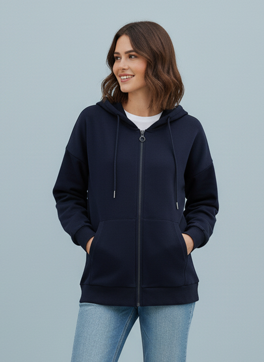 Winter Zipper Hoodie For Women